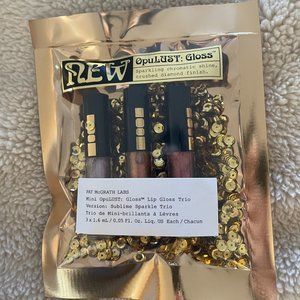 BNIP Pat Mcgrath Labs Mini OpuLUST Lip Gloss Trio Sublime Sparkle Trio